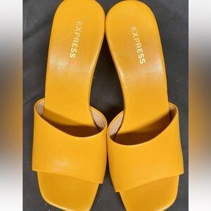Express Women's Mustard Mules